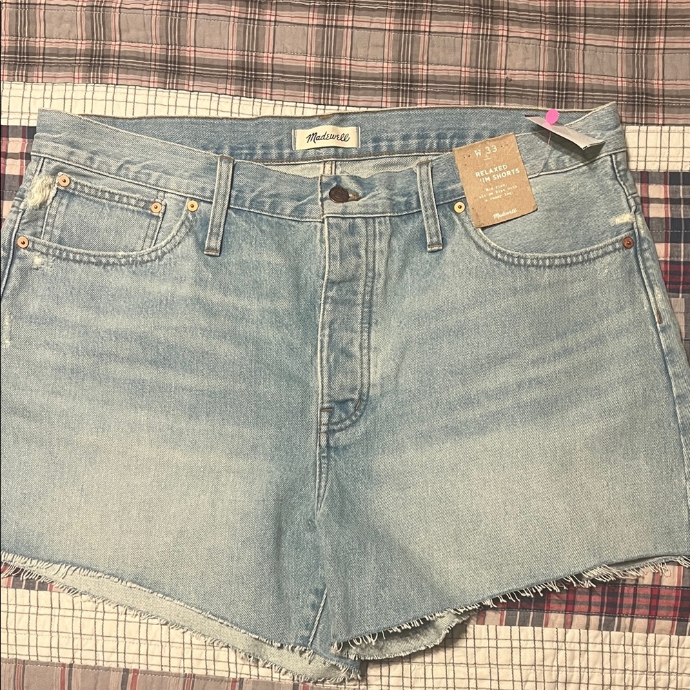 NWT Madewell Women's Faded Blue Jean Shorts